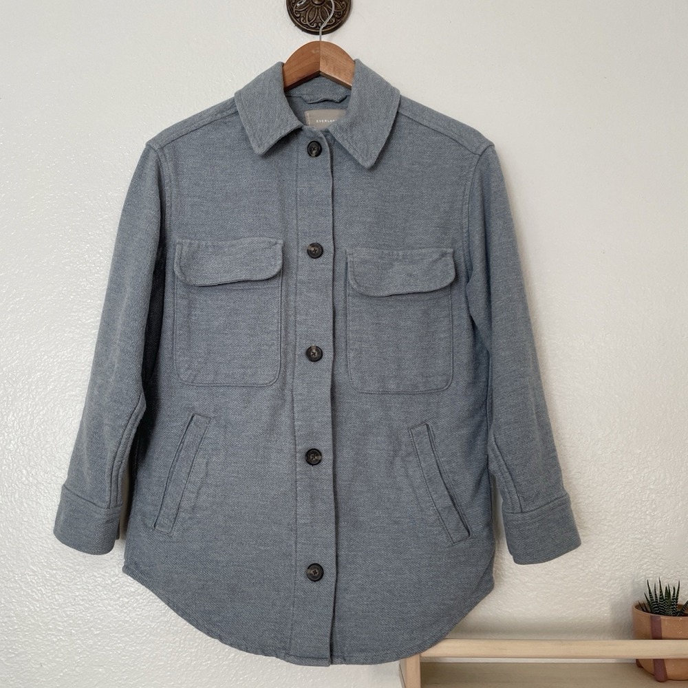 Everlane Women's Gray Button-Up Jacket